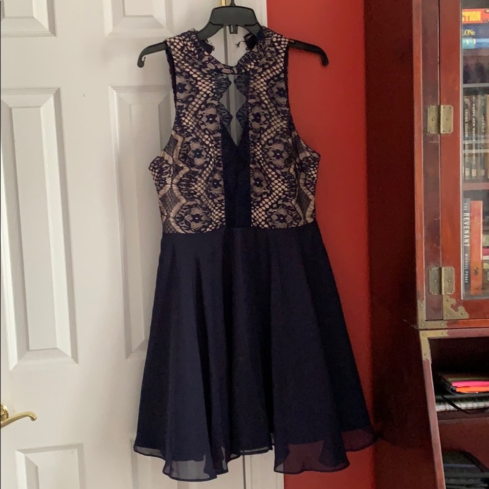 Cute Navy Lacey dress